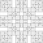 Huge 'Complete' 13-grid Samurai Sudoku puzzle